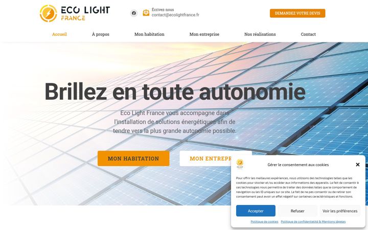 Screenshot of ecolightfrance.fr