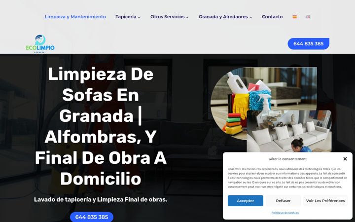 Skjermbilde av ecolimpiogranada.es