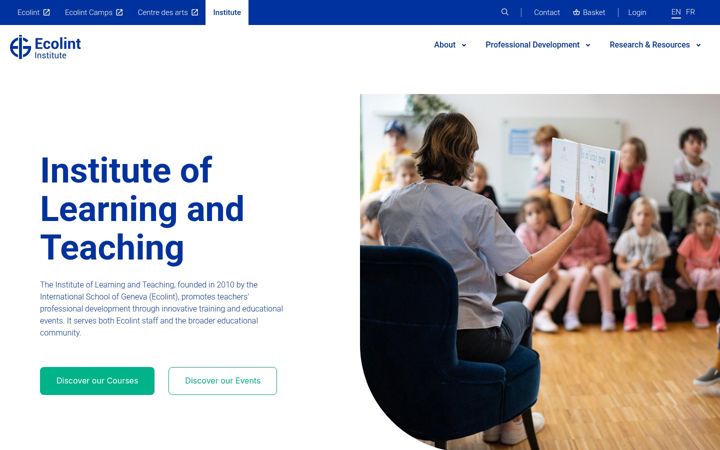 Screenshot of ecolint-institute.ch