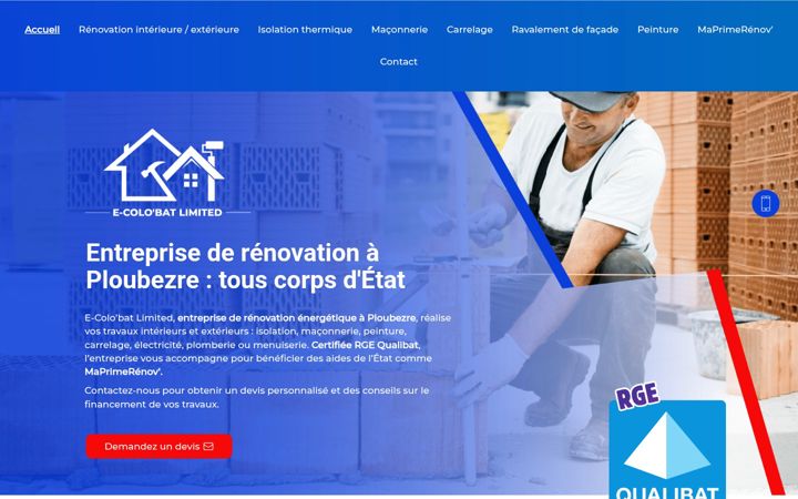 Screenshot of ecolobatlimited.fr
