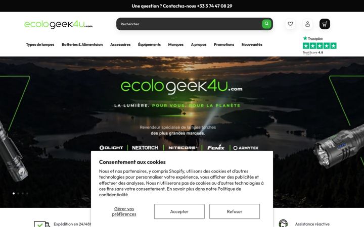 Screenshot of ecologeek4u.com