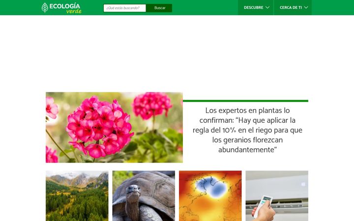 Screenshot of ecologiaverde.com