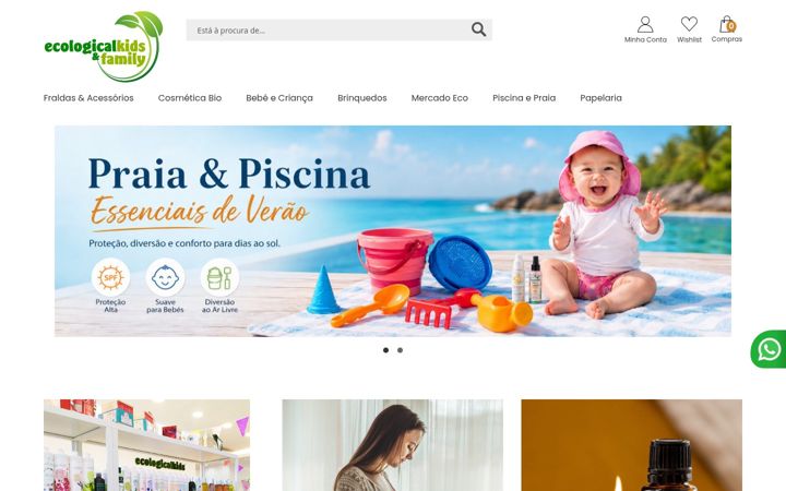 Skärmbild av ecologicalkids.pt