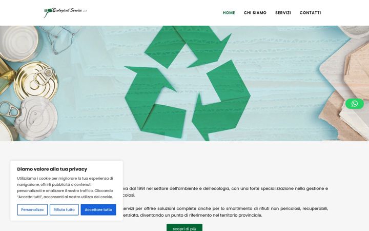 Screenshot of ecologicalservice.it