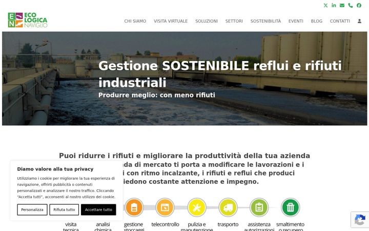 Screenshot of ecologicanaviglio.it