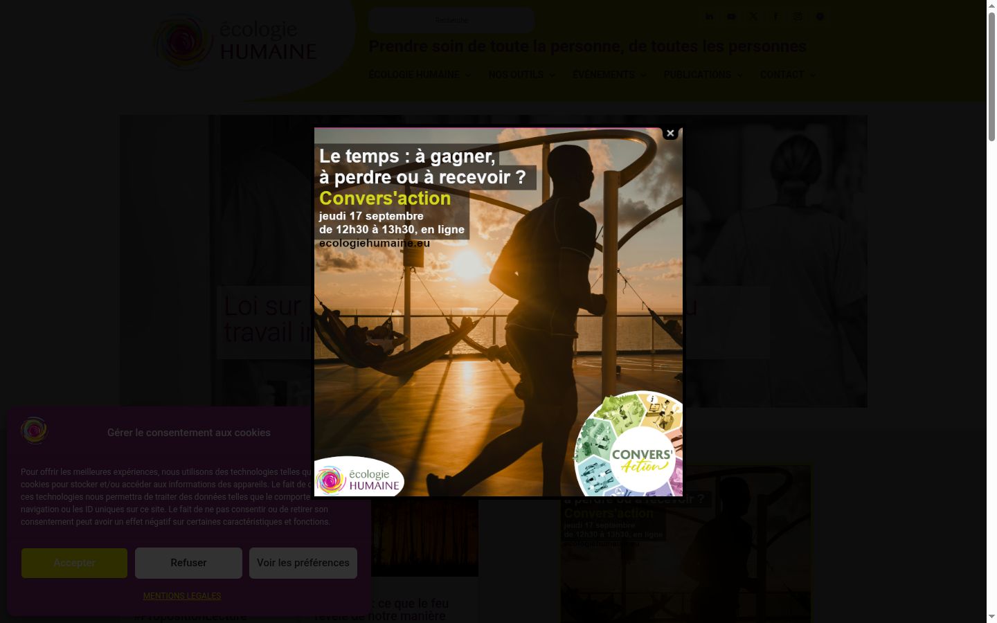 Screenshot tal-banner tal-kunsens muri qabel kwalunkwe interazzjoni