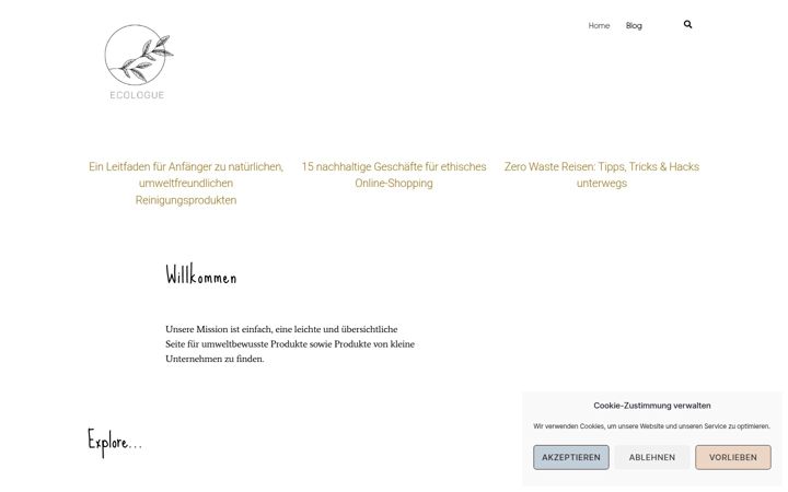Screenshot of ecologue.de