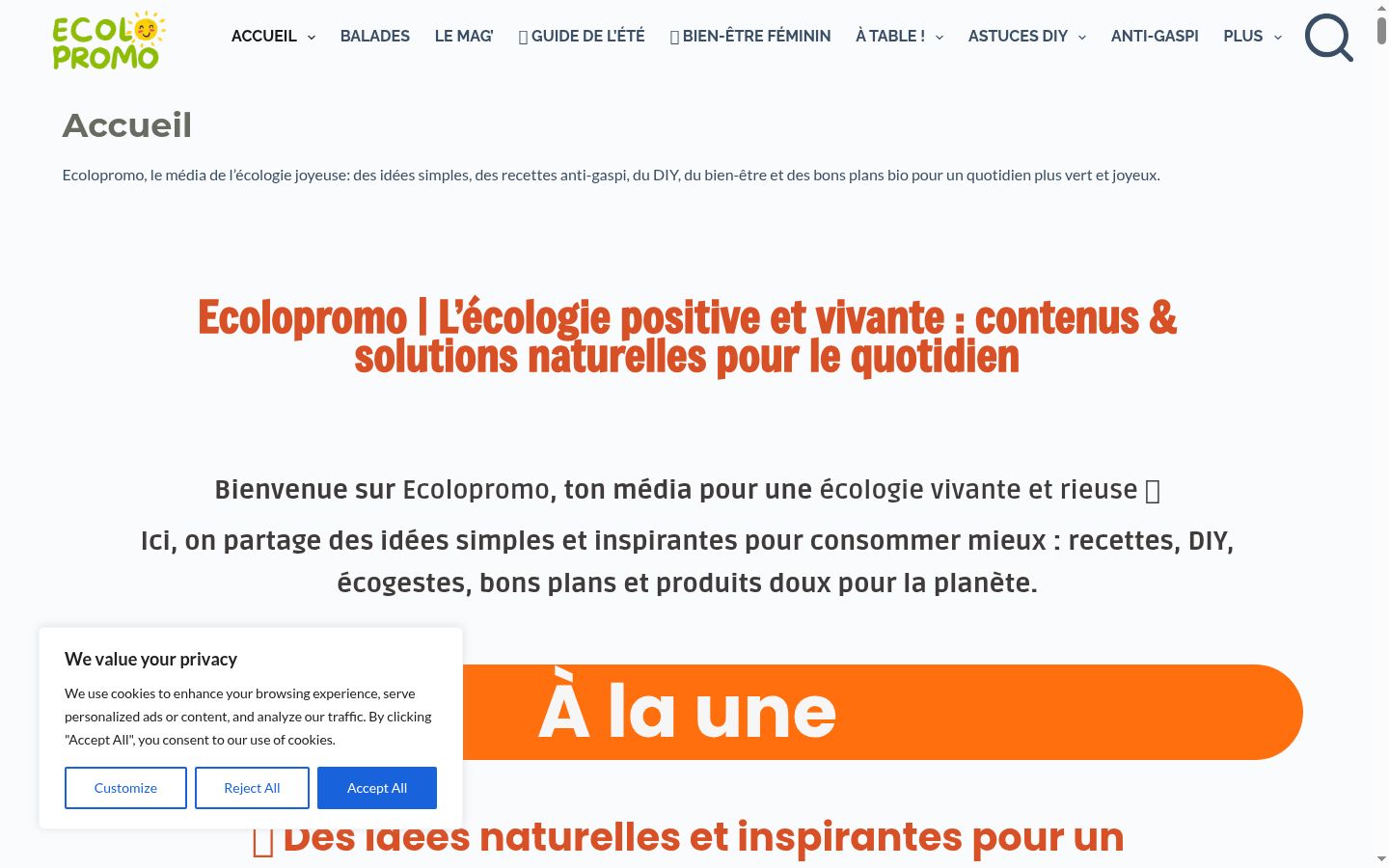 Screenshot van de toestemmingsbanner zoals getoond vóór enige interactie