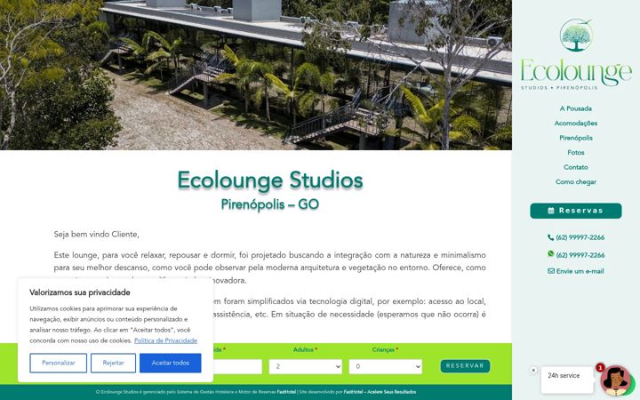 Capture d'écran de ecoloungestudios.com.br