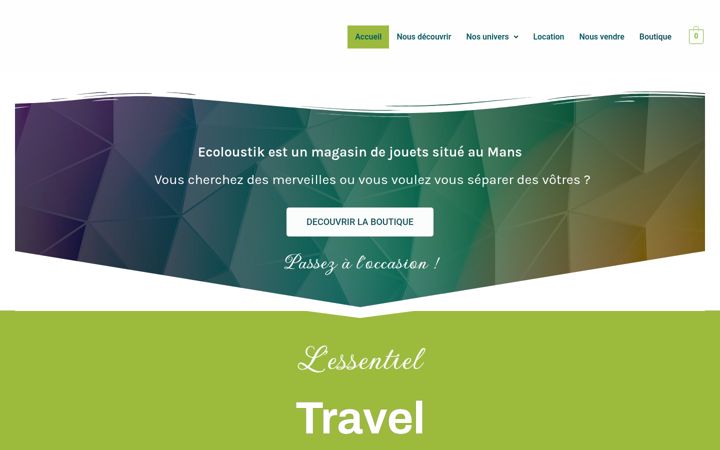 Екранна снимка на ecoloustik.fr