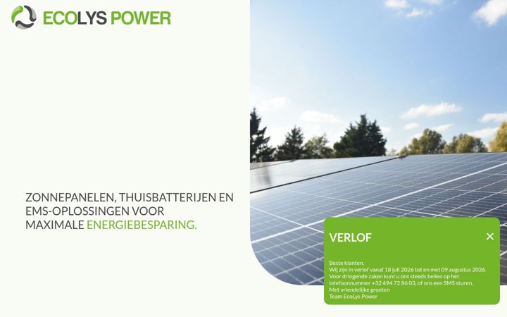 Screenshot of ecolyspower.be