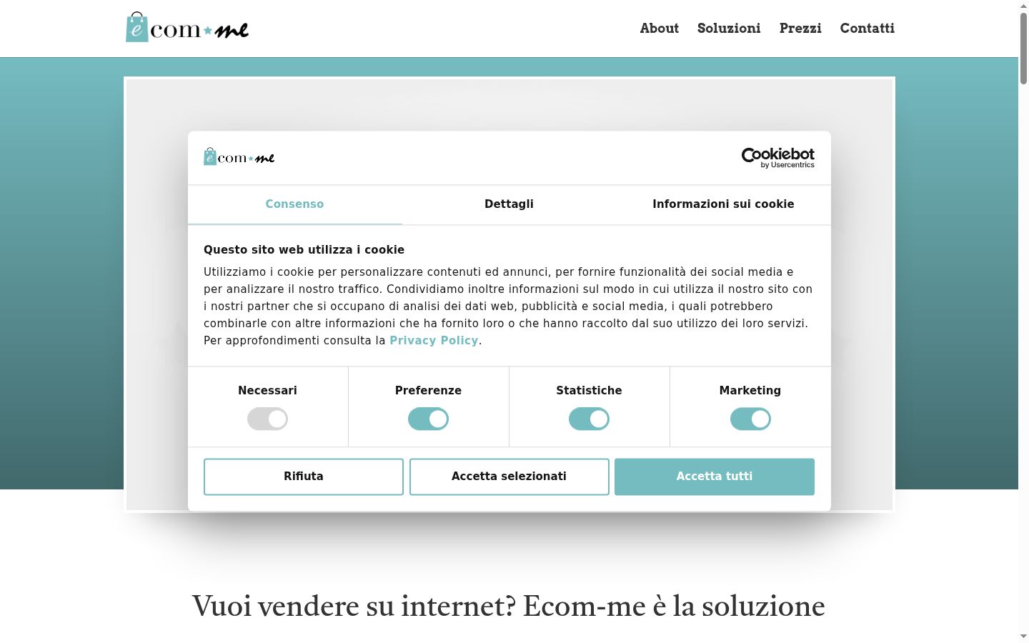Sutikimo reklamjuostės, rodytos prieš bet kokią sąveiką, ekrano kopija