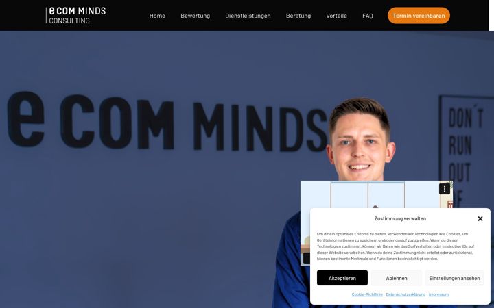Snimka zaslona za ecom-minds.de