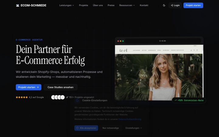 Snimka zaslona za ecom-schmiede.de
