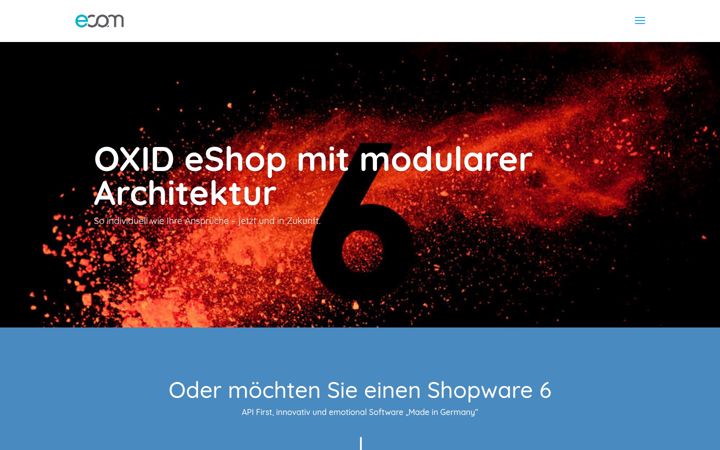Screenshot of ecom-software.de