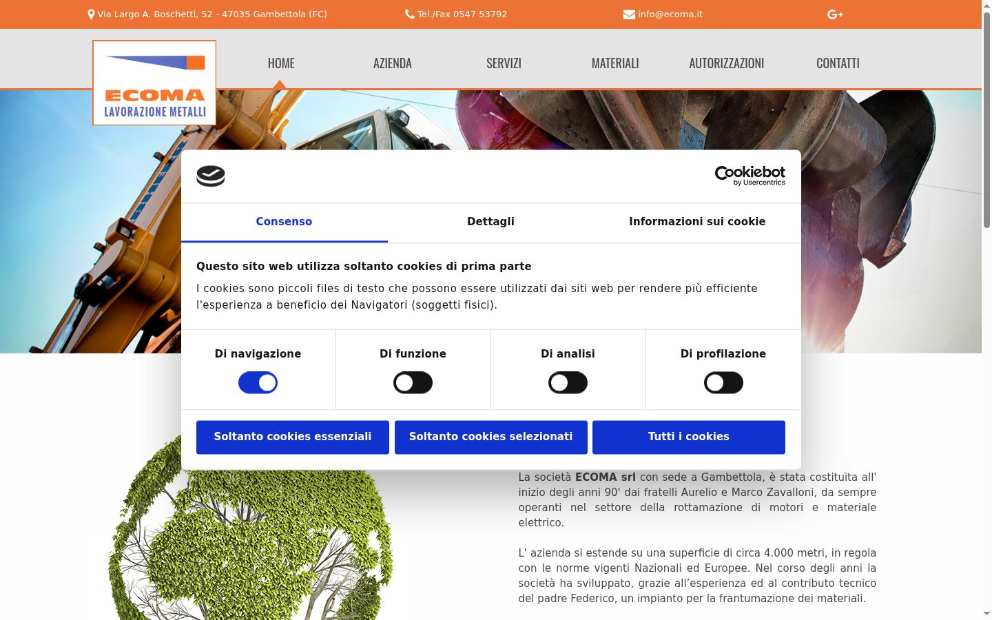 Sutikimo reklamjuostės, rodytos prieš bet kokią sąveiką, ekrano kopija