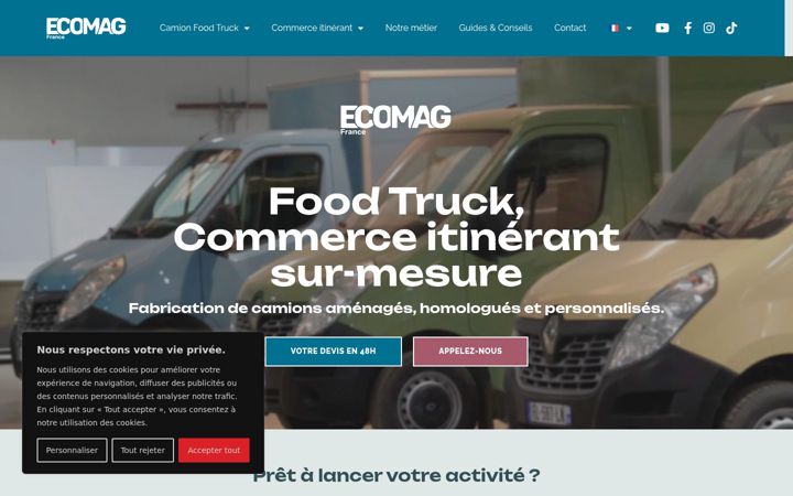 Screenshot of ecomag-france.fr