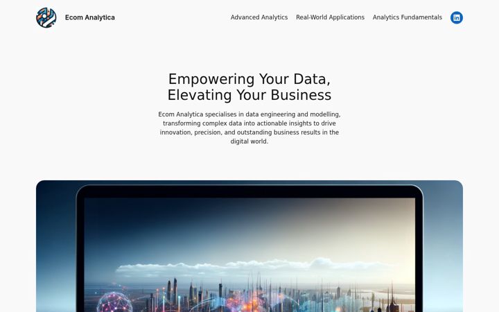 Screenshot of ecomanalytica.co.uk
