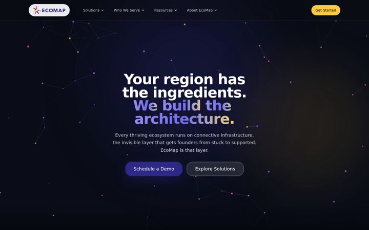Screenshot of ecomap.tech