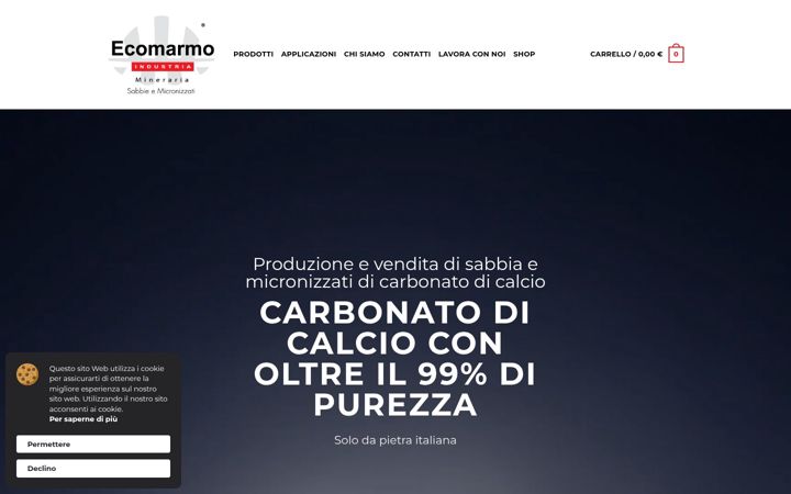 Screenshot of ecomarmo.it