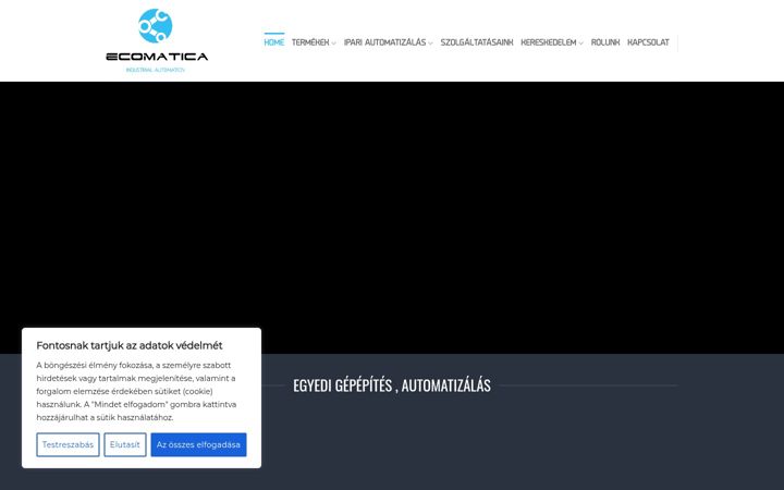 Screenshot stránky ecomatica.hu