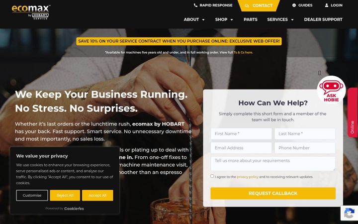 Screenshot of ecomaxservice.co.uk
