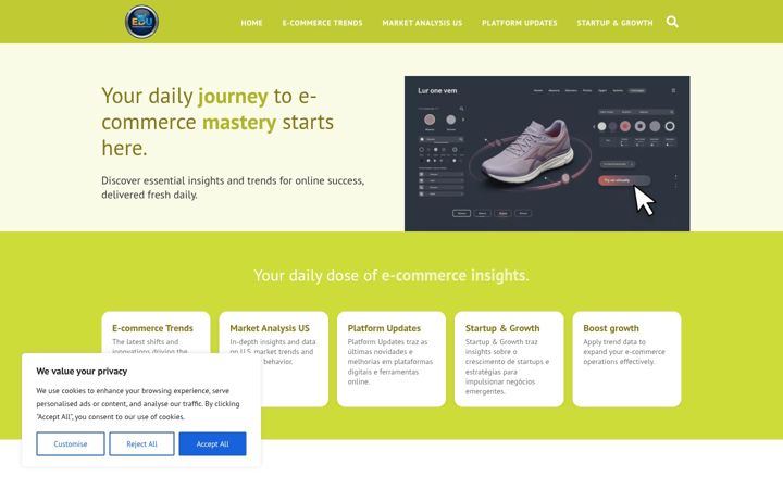 Screenshot of ecomdailyupdate.com