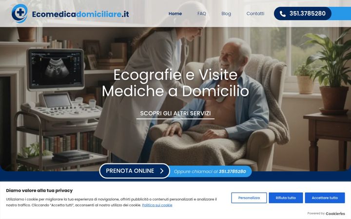 Ekrano kopija ecomedicadomiciliare.it