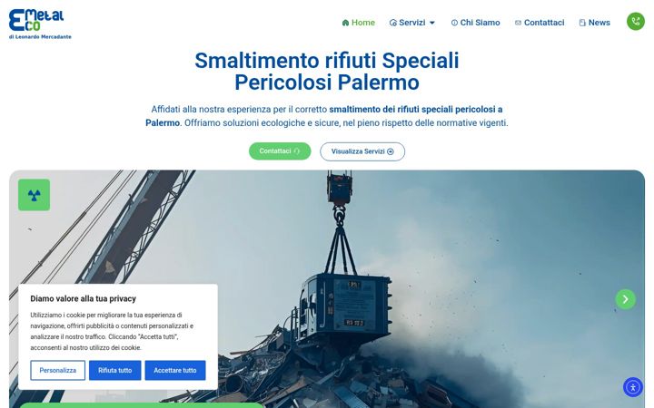 Screenshot of ecometalpalermo.it