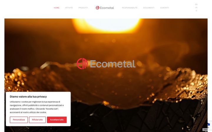 Screenshot of ecometalsa.ch