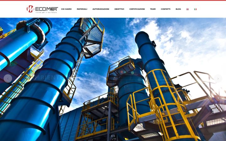 Ekrano kopija ecometsrl.it