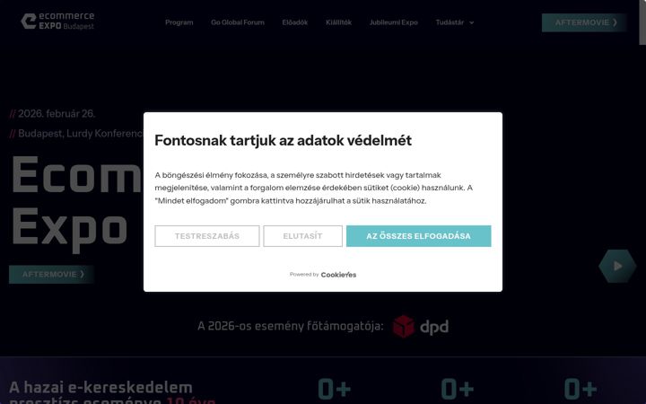 Screenshot of ecomexpo.hu