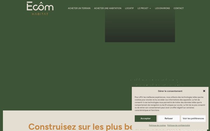Screenshot of ecomhabitat.ca