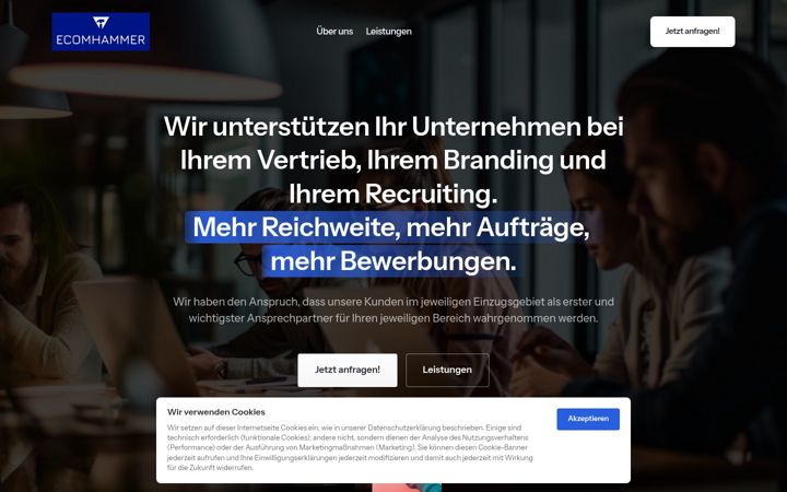 Screenshot of ecomhammer.de