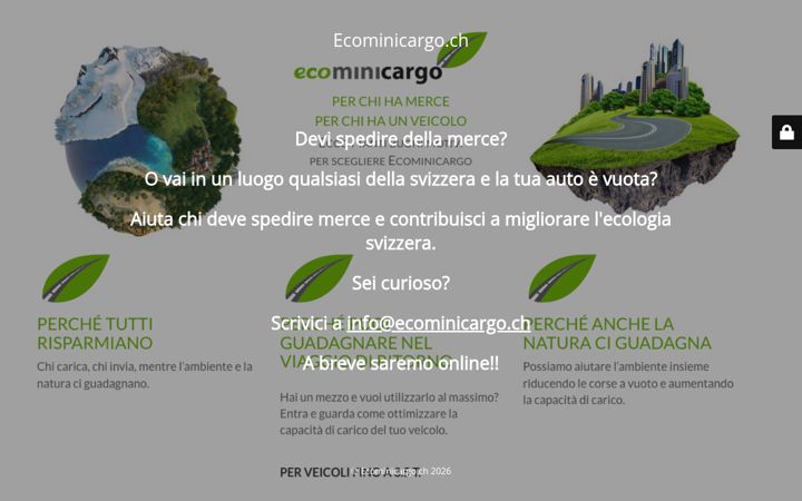 Ekrano kopija ecominicargo.ch