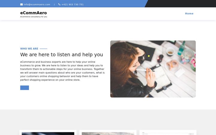 Screenshot of ecommaero.com