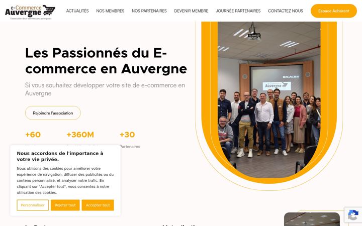 Екранна снимка на ecommerce-auvergne.fr