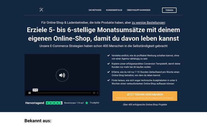 Screenshot of ecommerce-strategie.at