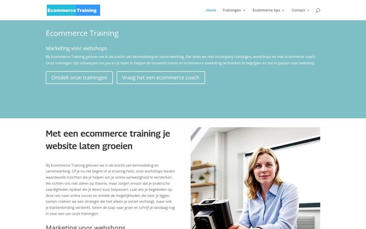 Screenshot of ecommerce-training.nl