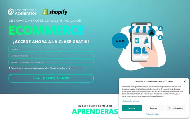 Screenshot of ecommerceacelerator.com