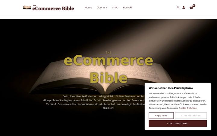 Snimka zaslona za ecommercebible.de