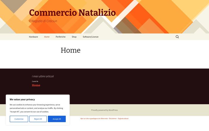Screenshot of ecommercecraciun.altervista.org