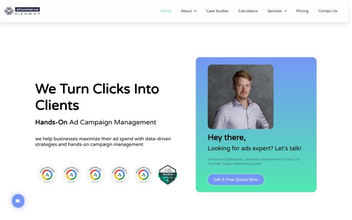 Screenshot of ecommercehighway.com