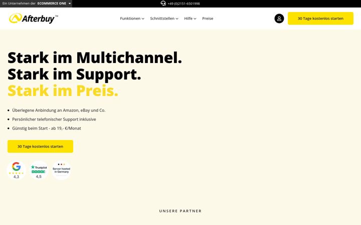 Snimka zaslona za ecommercelive.de