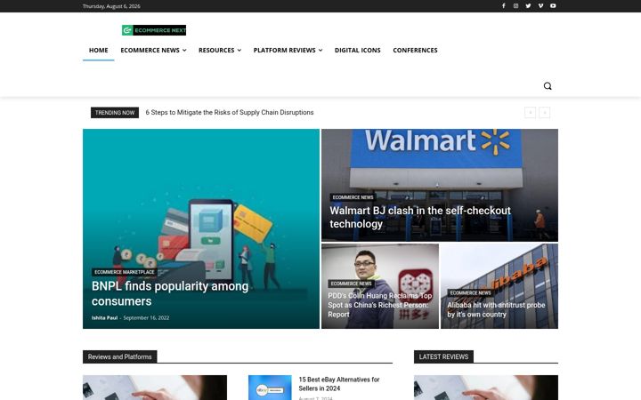 Screenshot of ecommercenext.org