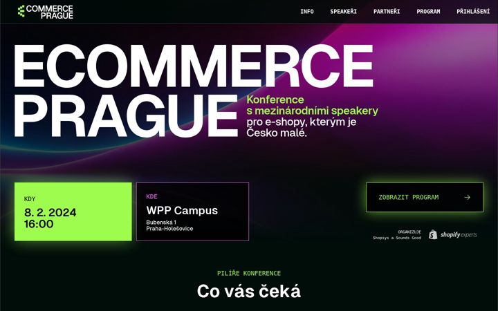 Captură de ecran a ecommerceprague.cz