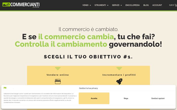 Captură de ecran a ecommercers.net