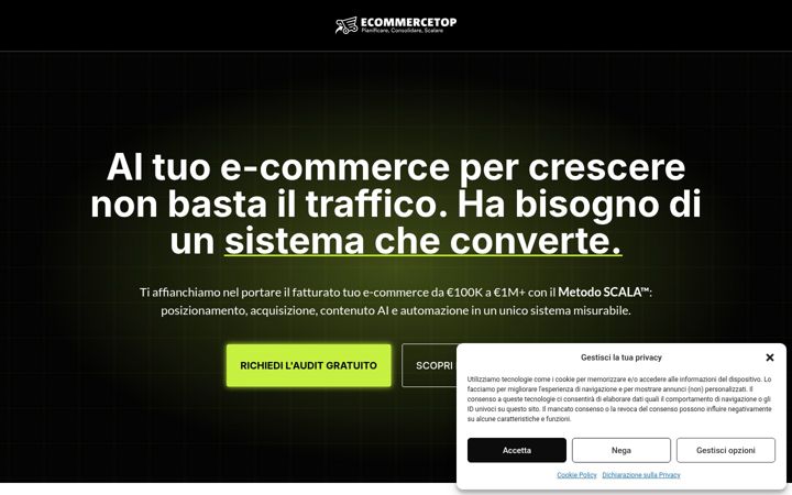 Ekrano kopija ecommercetop.it