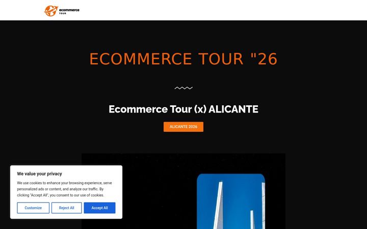 Screenshot of ecommercetour.com