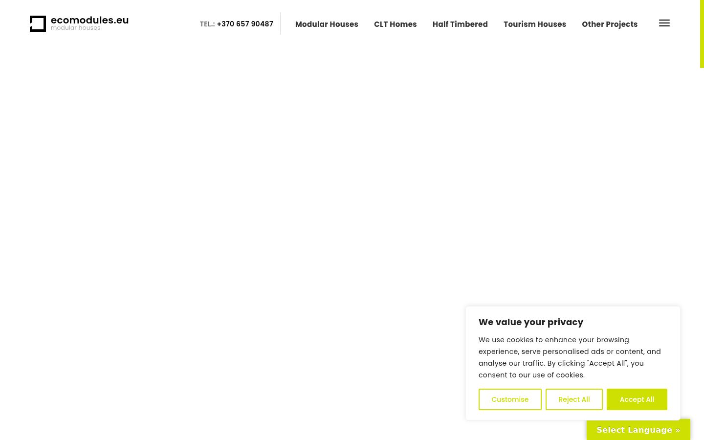 Screenshot tal-banner tal-kunsens muri qabel kwalunkwe interazzjoni
